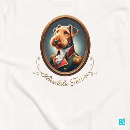 Airedale Terrier Napoleon Dog T-shirt – 100% Cotton Airedale Terrier fans, this Napoleon dog portrait T-shirt is a must-have! 100% cotton in 7 colors. Show off your unique style! €29.50 B!NKY Comfywear