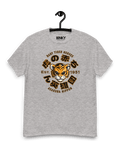 Baby Tiger T-shirt in gray featuring retro tiger design and 'Baby Tiger Heroes' text.