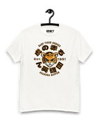 Baby Tiger T-shirt featuring a vintage design with a cute tiger mascot and bold 'Baby Tiger Heroes' text.