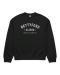 Betty Ford Clinic Heavy Sweater in black with classic Beverly Hills California logo