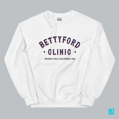 Experience a blend of retro charm and modern comfort with the Betty Ford Clinic Sweater. Inspired by iconic vintage designs, this cozy sweater brings a timeless, effortlessly cool vibe to your wardrobe. 