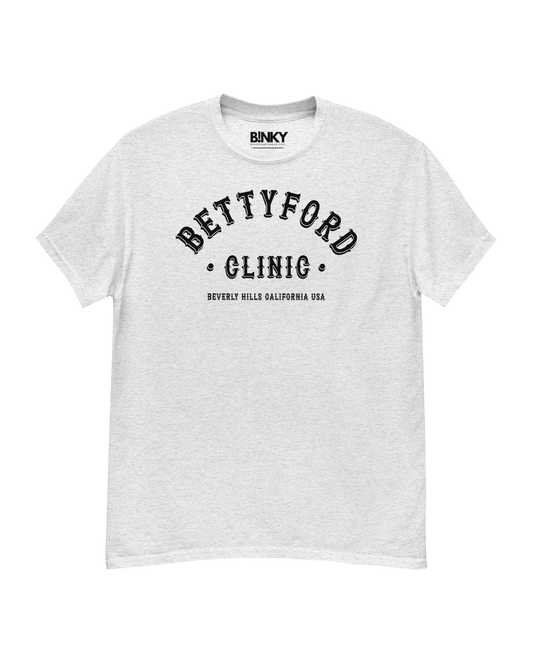 Betty Ford Clinic Varsity T-Shirt – Retro design, 100% cotton, regular fit