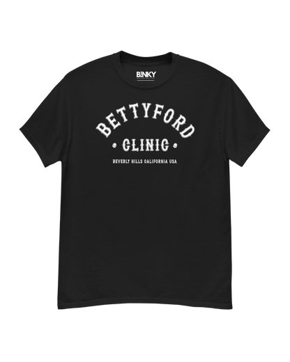 Betty Ford Clinic Varsity T-Shirt – Retro design, 100% cotton, regular fit