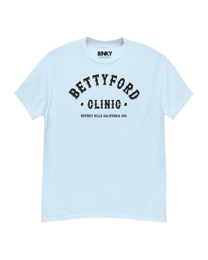 Betty Ford Clinic Varsity T-Shirt – Retro design, 100% cotton, regular fit