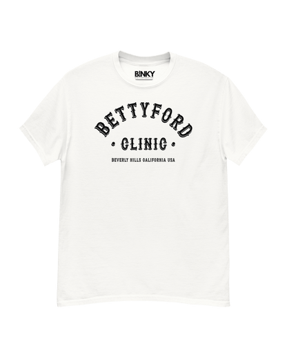 Betty Ford Clinic Varsity T-Shirt – Retro design, 100% cotton, regular fit