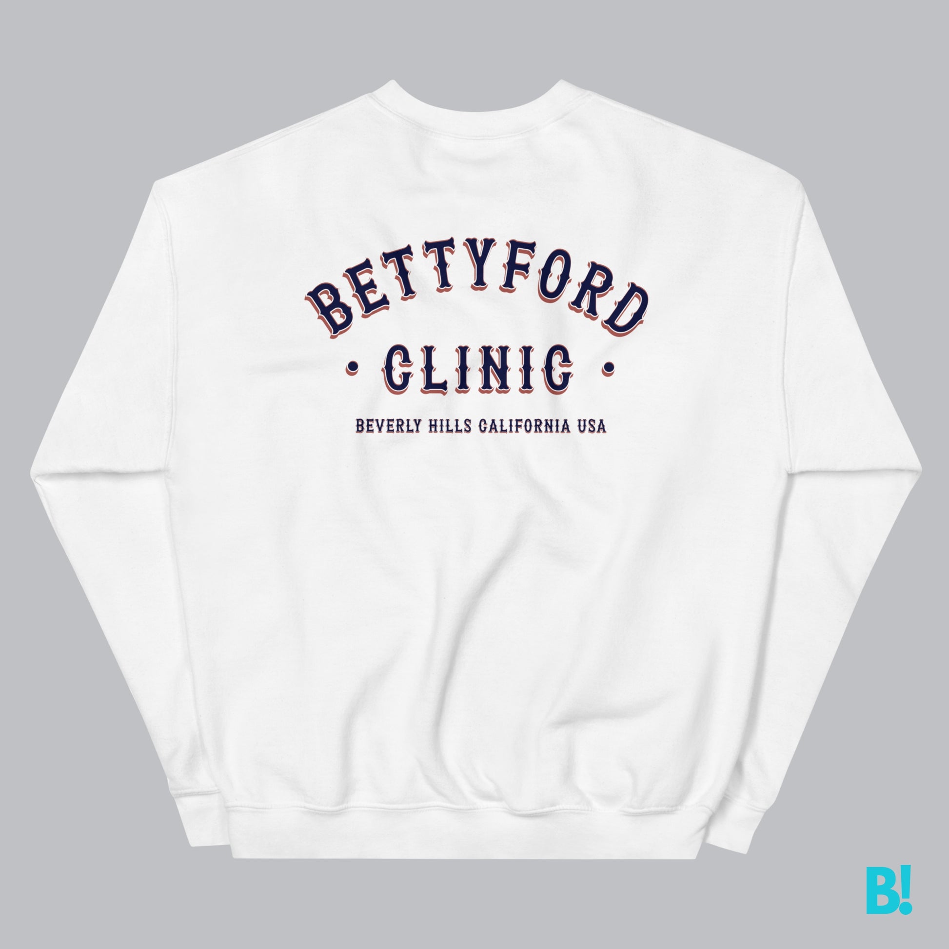 BFC BEVERLY HILLS Wrap yourself in comfort with the Classic "Betty Ford Clinic Beverly Hills" Sweater, featuring a timeless design by BinkyComfywear. Made from a 50/50 blend of pre-shrunk Cotton and Polyester this Sweater offers a Soft Feel & Perfect fit.