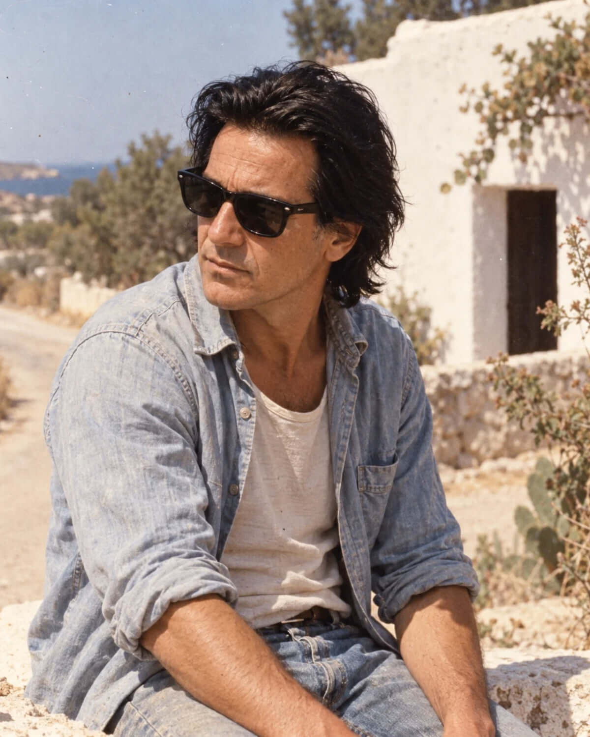 Editorial illustration for Walter's ibiza · 1984–1993 chapter