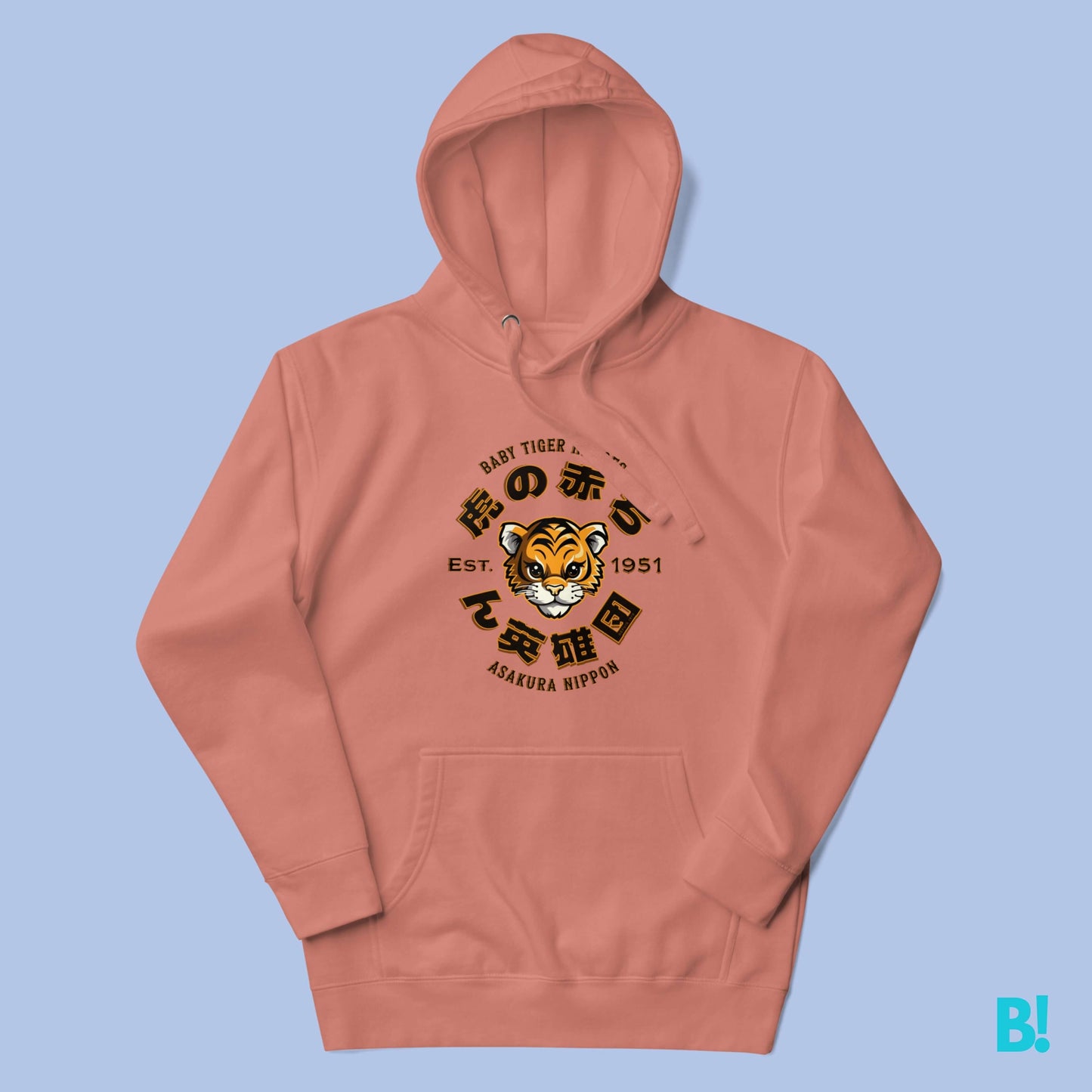 BABY TIGER HOODIE Elevate your style and express your affection for all things Tiger with inspiring our Fantasy Japanese Baby Tiger Heroes Baseball Club Hoodie, showcasing the enchanting design of 虎の赤ち ん英雄団 Stay comfy with our 100% Cotton-Faced hoodie, fe