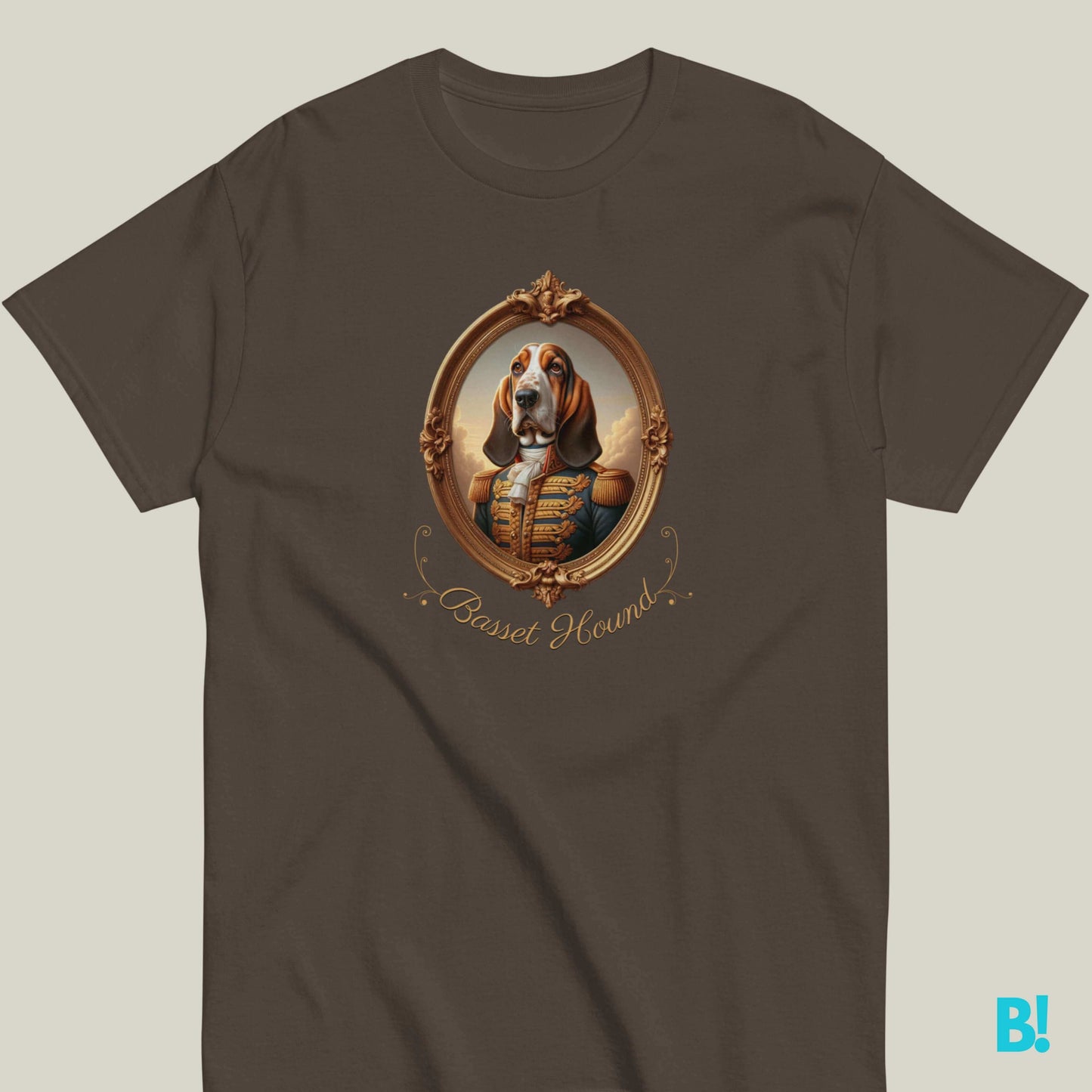 Charming Basset Hound Tee in 7 Colors | 100% Cotton Embrace charm with our Basset Hound portrait tee! Shop 100% cotton, unisex tees in 7 colors and sizes S-XXXL. Perfect fit guide included. €29.50 B!NKY Comfywear