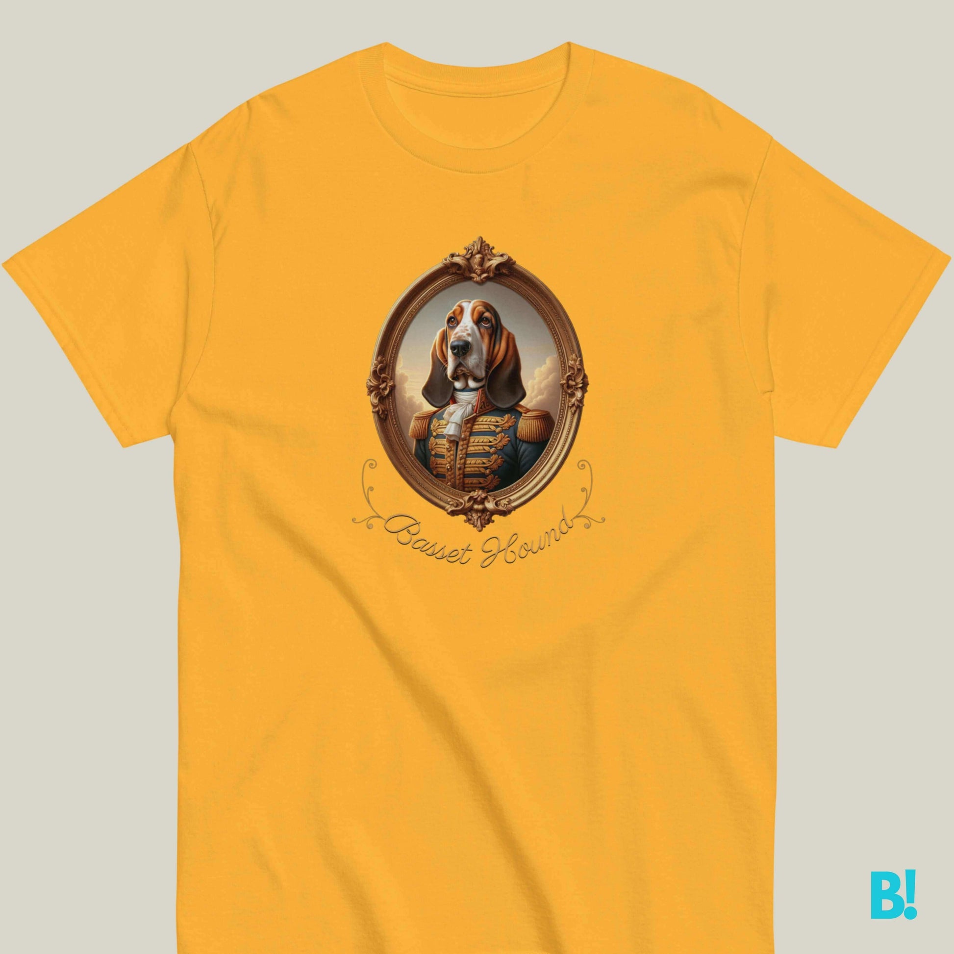 Charming Basset Hound Tee in 7 Colors | 100% Cotton Embrace charm with our Basset Hound portrait tee! Shop 100% cotton, unisex tees in 7 colors and sizes S-XXXL. Perfect fit guide included. €29.50 B!NKY Comfywear