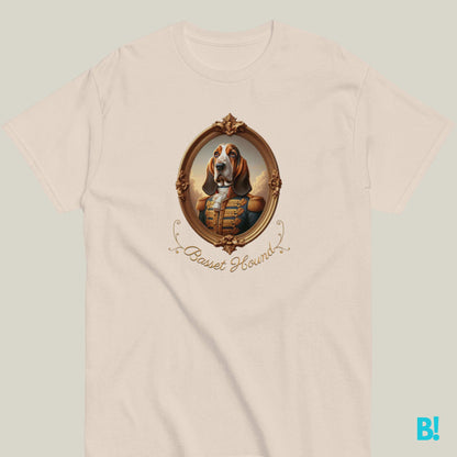 Charming Basset Hound Tee in 7 Colors | 100% Cotton Embrace charm with our Basset Hound portrait tee! Shop 100% cotton, unisex tees in 7 colors and sizes S-XXXL. Perfect fit guide included. €29.50 B!NKY Comfywear