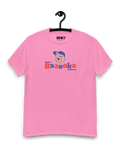 BAZOOKA JOE T-SHIRT in pink, featuring classic Bazooka Joe graphic and nostalgic bubble gum design.