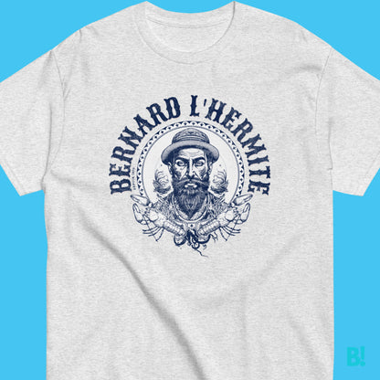 Bernard L'Hermite T-Shirt - Unisex, 100% Cotton Discover Bernard L'Hermite T-Shirt. 100% Cotton, 4 Colours, Sizes S-XXXL. Embrace French seaside charm and fashion exploration! Print design by DEPUIS 1970 €29.50 B!NKY Comfywear