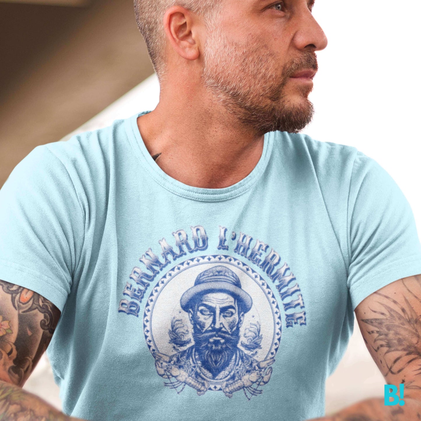 Bernard L'Hermite French Tattoo Retro Inspired Vintage T-Shirt Bonjour, adventurers! Find your fashion shell-titude with Bernard L'Hermite. This quirky tee is a tribute to French seaside charm. Embrace the spirit of exploration and embark on a journey of
