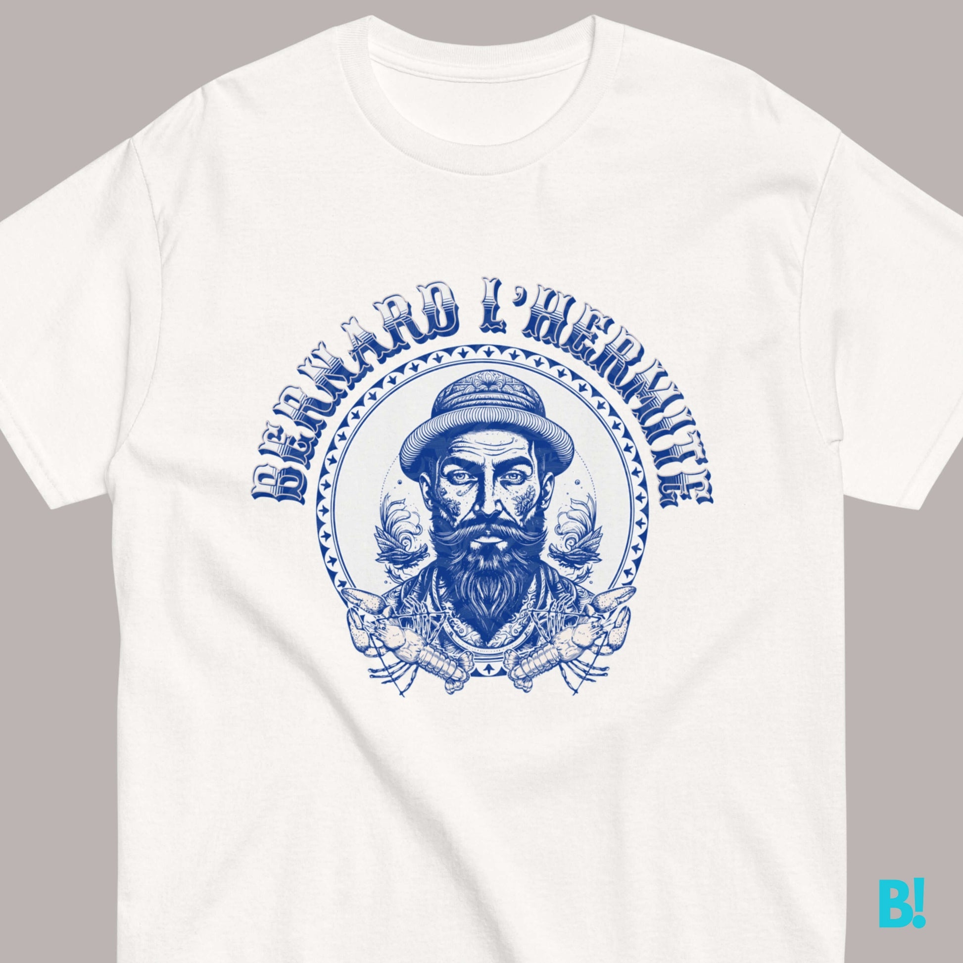 Bernard L'Hermite French Tattoo Retro Inspired Vintage T-Shirt Bonjour, adventurers! Find your fashion shell-titude with Bernard L'Hermite. This quirky tee is a tribute to French seaside charm. Embrace the spirit of exploration and embark on a journey of