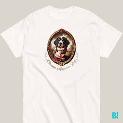 Bernese Mountain Dog Unisex T-Shirt | Shop Now Embrace the strength and loyalty of the Bernese Mountain Dog with our 100% cotton unisex tee. Available in 7 royal colors. Sizes S-XXXL. €29.50 B!NKY Comfywear