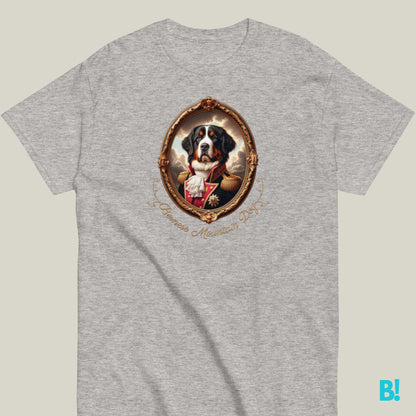 Bernese Mountain Dog T-shirt – Napoleon Dog Portrait Bernese Mountain Dog fans, this 100% cotton Napoleon portrait T-shirt is a must-have! Available in 7 colors for all dog lovers. €29.50 B!NKY Comfywear