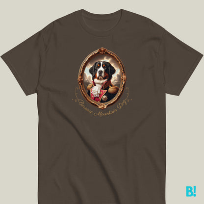 Bernese Mountain Dog T-shirt – Napoleon Dog Portrait Bernese Mountain Dog fans, this 100% cotton Napoleon portrait T-shirt is a must-have! Available in 7 colors for all dog lovers. €29.50 B!NKY Comfywear