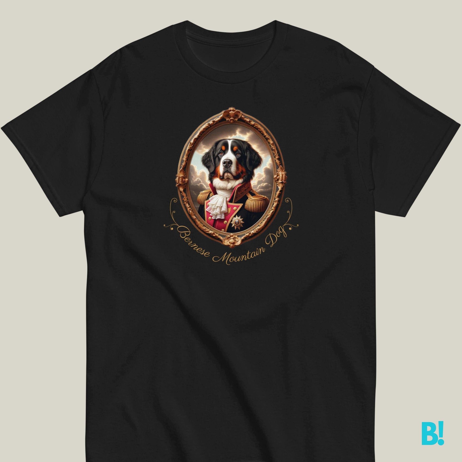 Bernese Mountain Dog T-shirt – Napoleon Dog Portrait Bernese Mountain Dog fans, this 100% cotton Napoleon portrait T-shirt is a must-have! Available in 7 colors for all dog lovers. €29.50 B!NKY Comfywear