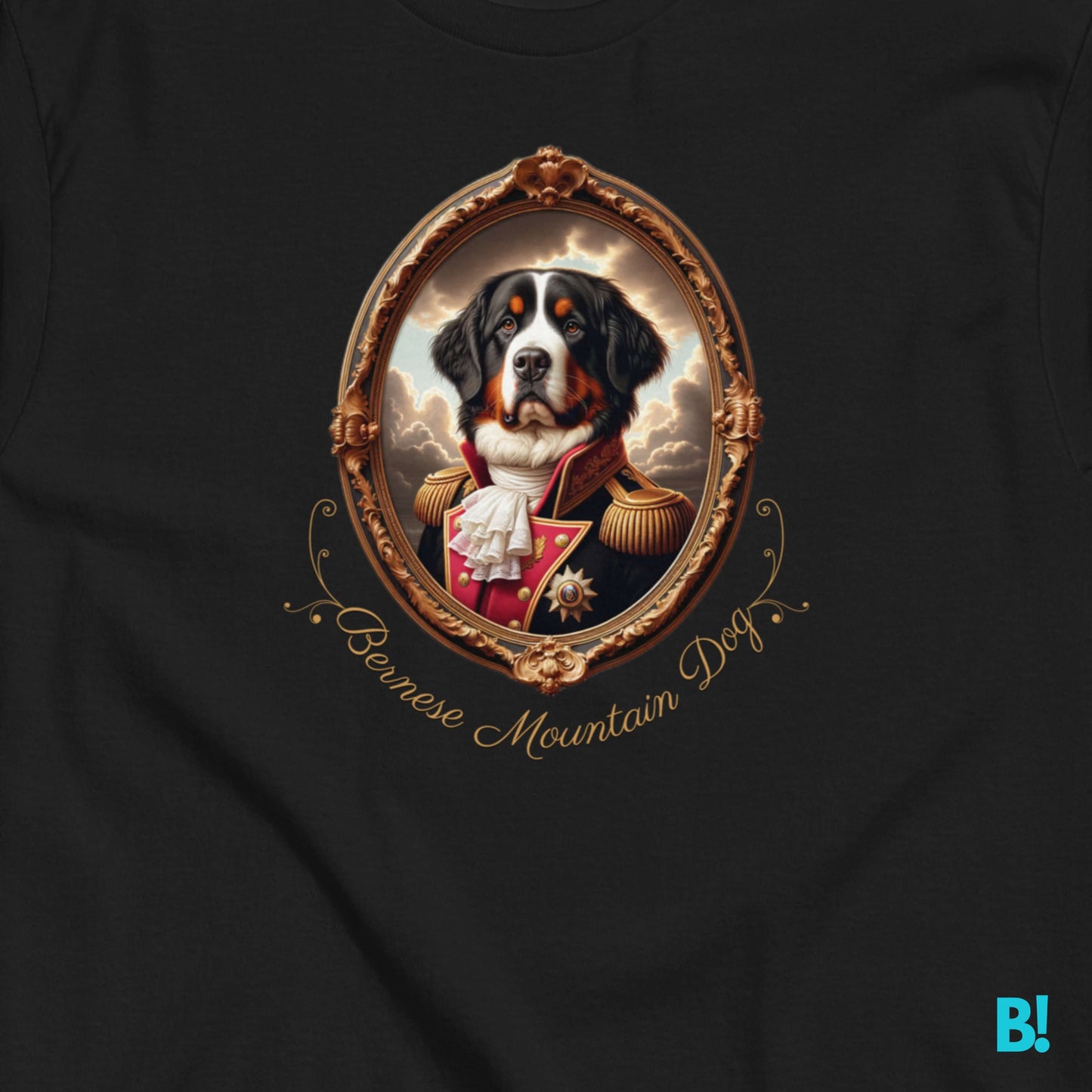 Bernese Mountain Dog T-shirt – Napoleon Dog Portrait Bernese Mountain Dog fans, this 100% cotton Napoleon portrait T-shirt is a must-have! Available in 7 colors for all dog lovers. €29.50 B!NKY Comfywear