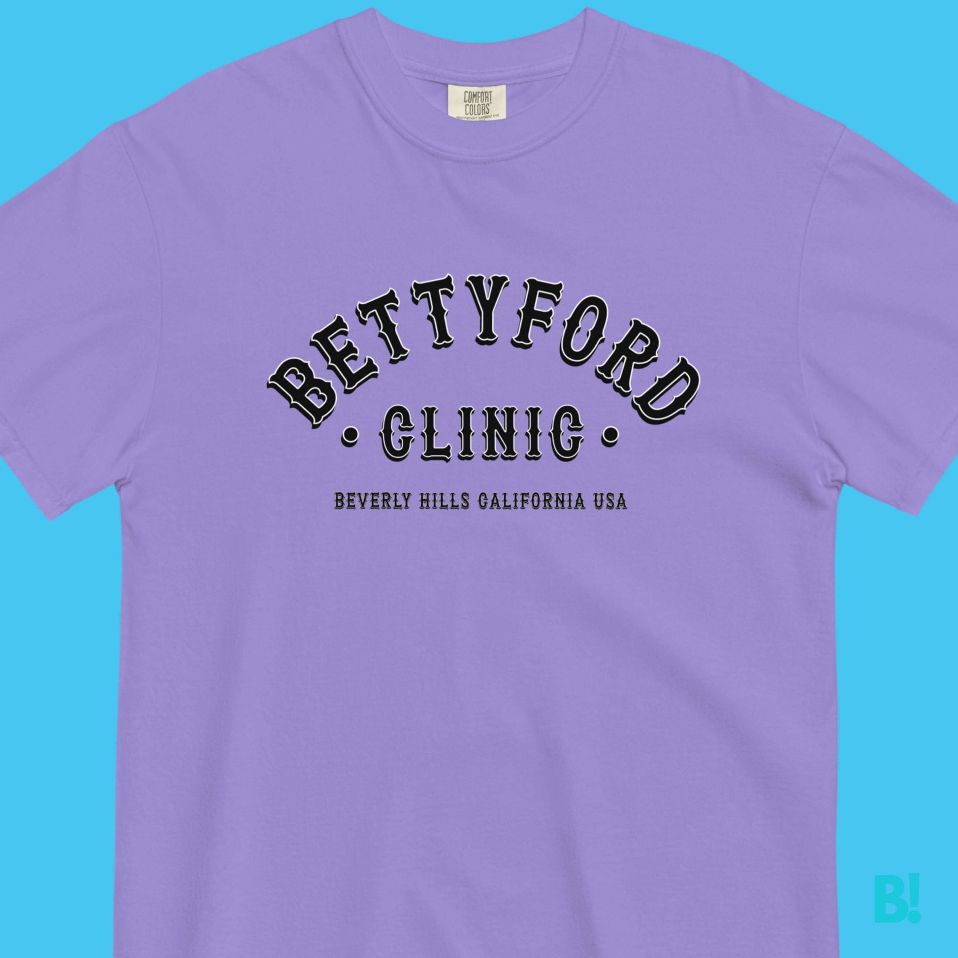 Betty Ford Clinic California Varsity Rehab Print T-Shirt Make a statement with the Betty Ford Clinic Beverly Hills California USA Varsity T-Shirt. The old school varsity design features an eye-catching black and white graphic that pays homage to the renow