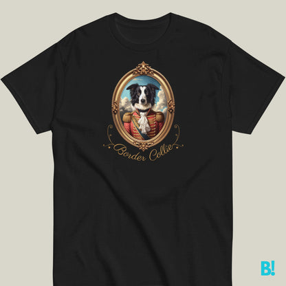 Border Collie Napoleon Portrait T-shirt – 100% Cotton Show off your Border Collie with this elegant Napoleon dog portrait T-shirt. 100% cotton, available in 7 colors. Perfect for dog lovers! €29.50 B!NKY Comfywear