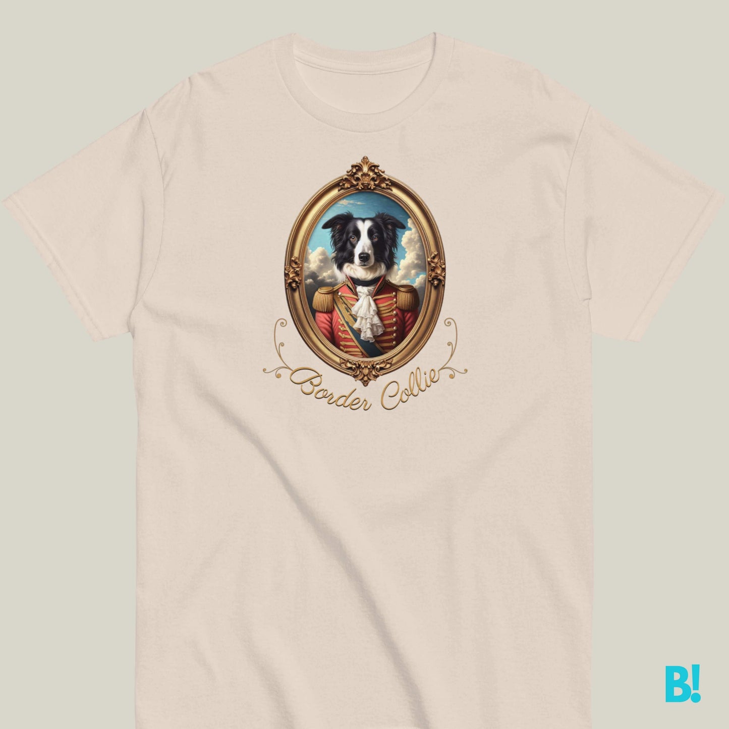 Border Collie Napoleon Portrait T-shirt – 100% Cotton Show off your Border Collie with this elegant Napoleon dog portrait T-shirt. 100% cotton, available in 7 colors. Perfect for dog lovers! €29.50 B!NKY Comfywear