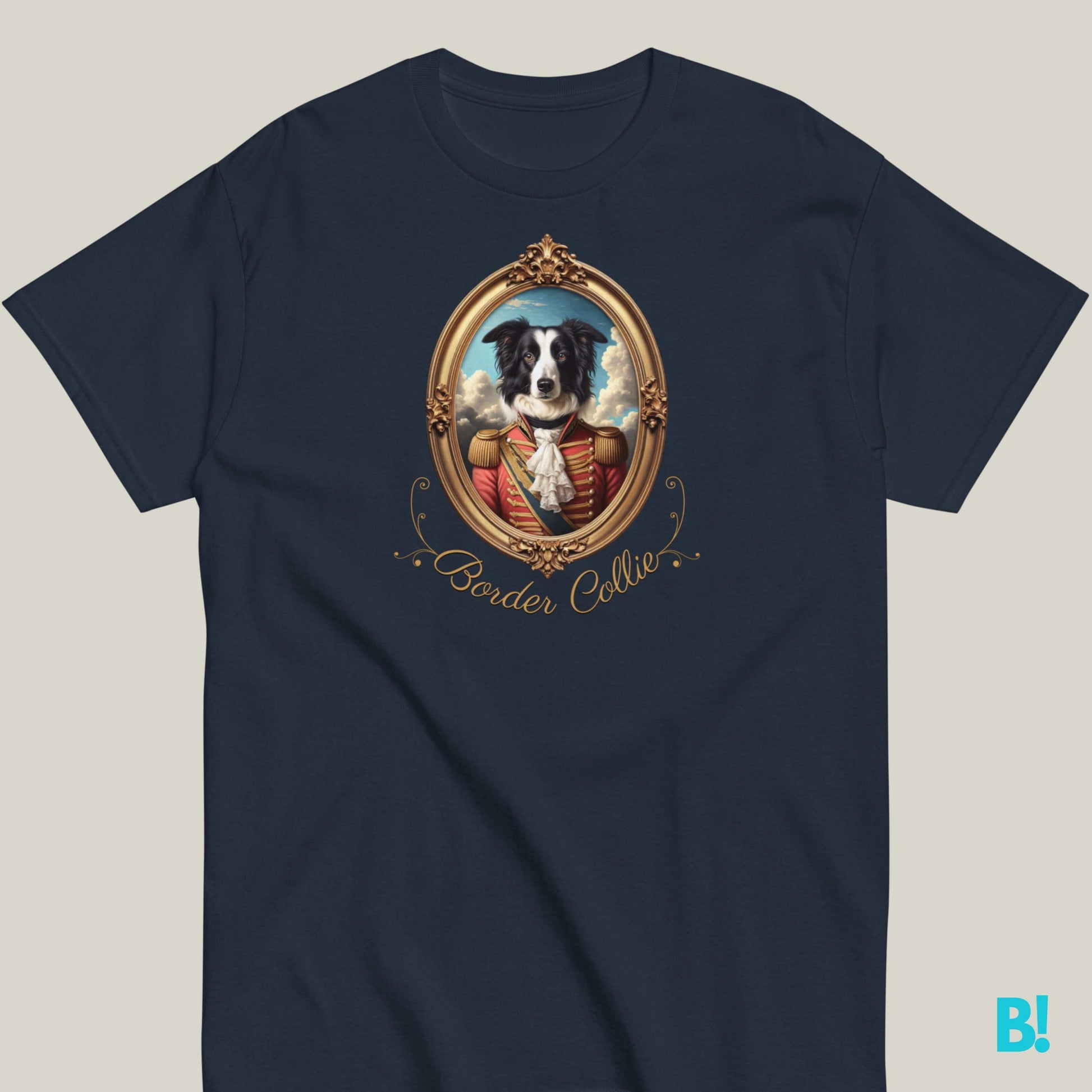 Border Collie Napoleon Portrait T-shirt – 100% Cotton Show off your Border Collie with this elegant Napoleon dog portrait T-shirt. 100% cotton, available in 7 colors. Perfect for dog lovers! €29.50 B!NKY Comfywear