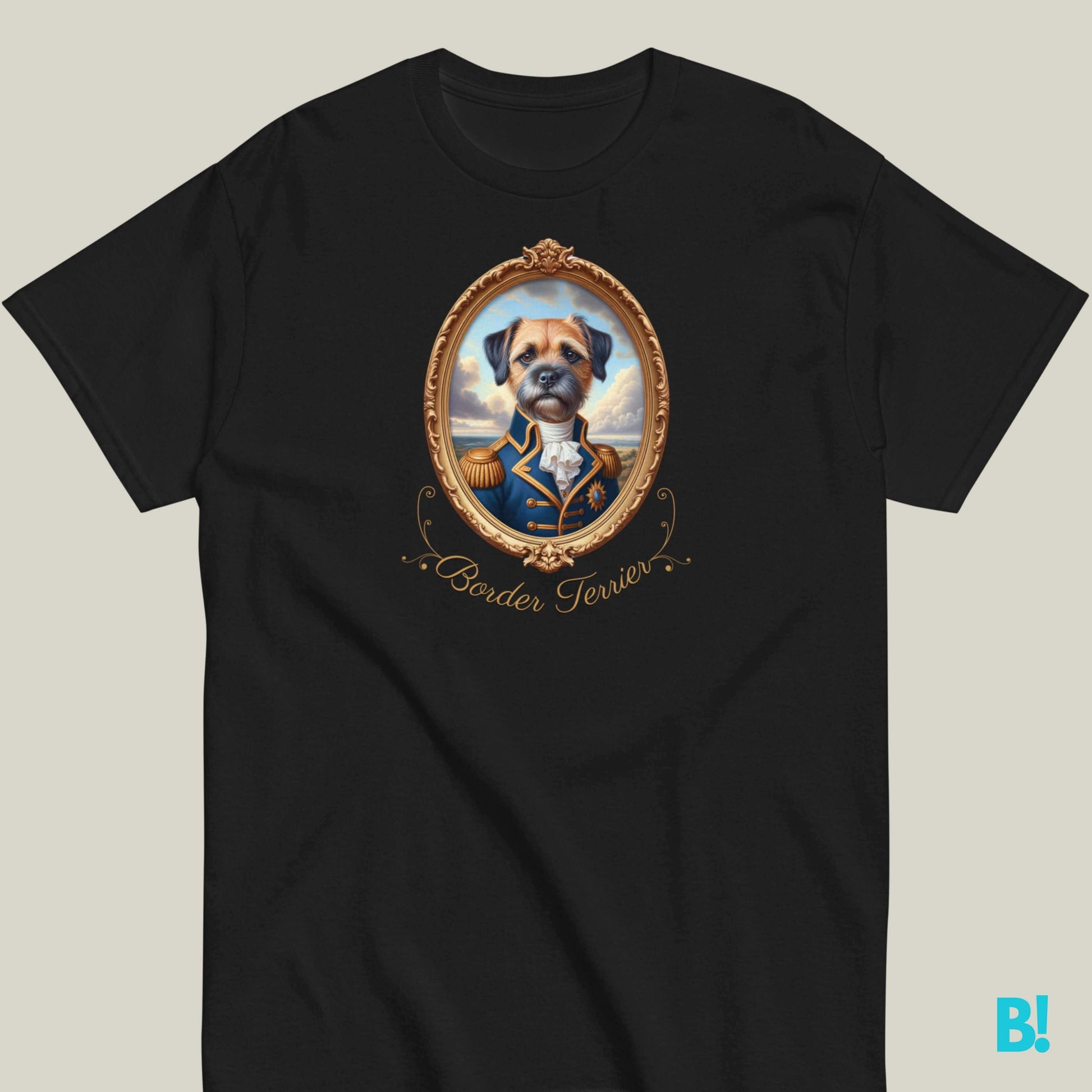 Border Terrier Napoleon Portrait T-shirt – 100% Cotton Show off your Border Terrier with this playful Napoleon dog portrait T-shirt. 100% cotton, 7 colors available. Dog lovers unite! €29.50 B!NKY Comfywear