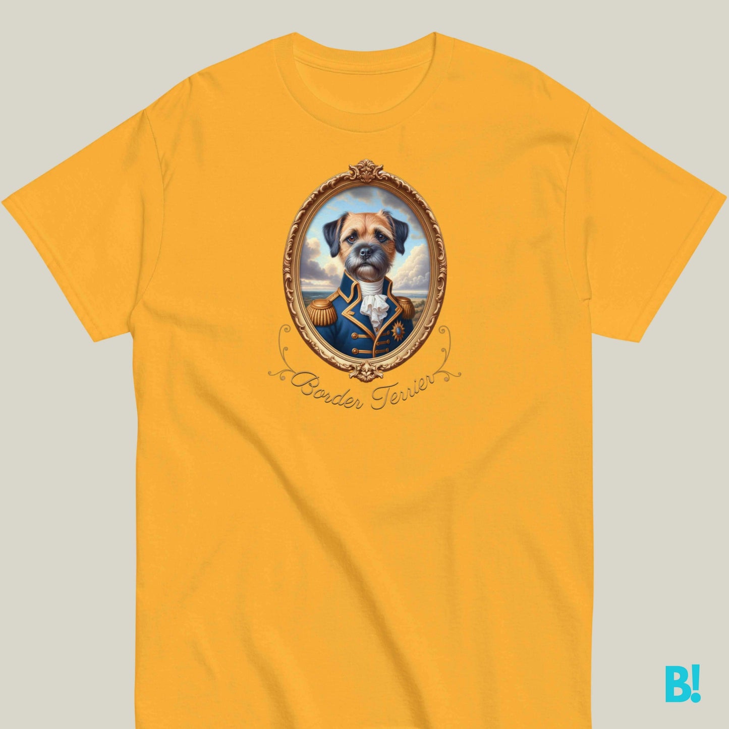 Border Terrier Napoleon Portrait T-shirt – 100% Cotton Show off your Border Terrier with this playful Napoleon dog portrait T-shirt. 100% cotton, 7 colors available. Dog lovers unite! €29.50 B!NKY Comfywear