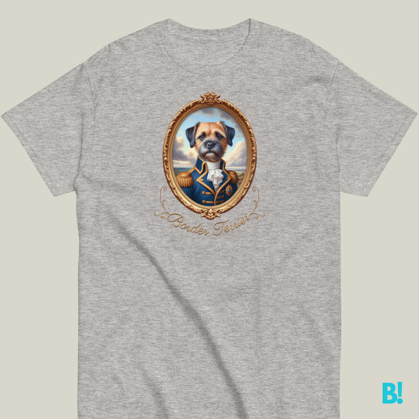 Border Terrier Napoleon Portrait T-shirt – 100% Cotton Show off your Border Terrier with this playful Napoleon dog portrait T-shirt. 100% cotton, 7 colors available. Dog lovers unite! €29.50 B!NKY Comfywear