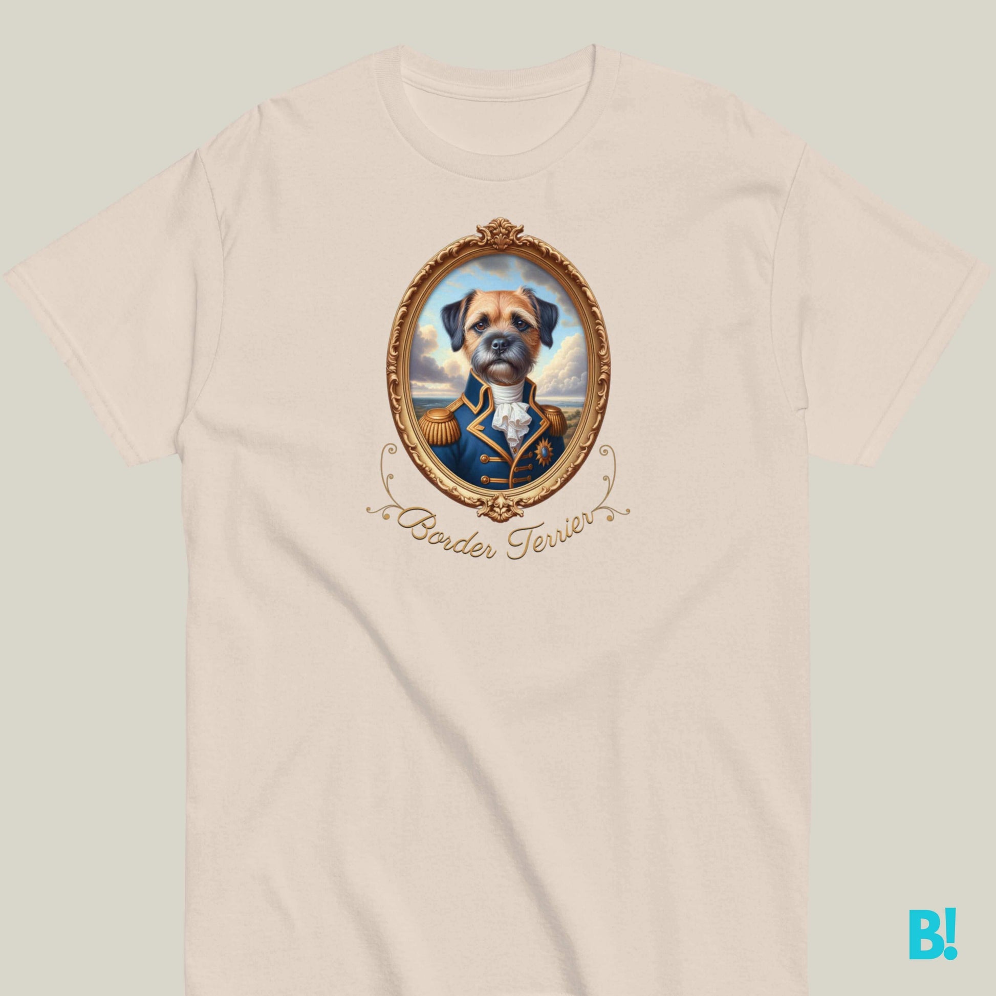 Border Terrier Napoleon Portrait T-shirt – 100% Cotton Show off your Border Terrier with this playful Napoleon dog portrait T-shirt. 100% cotton, 7 colors available. Dog lovers unite! €29.50 B!NKY Comfywear