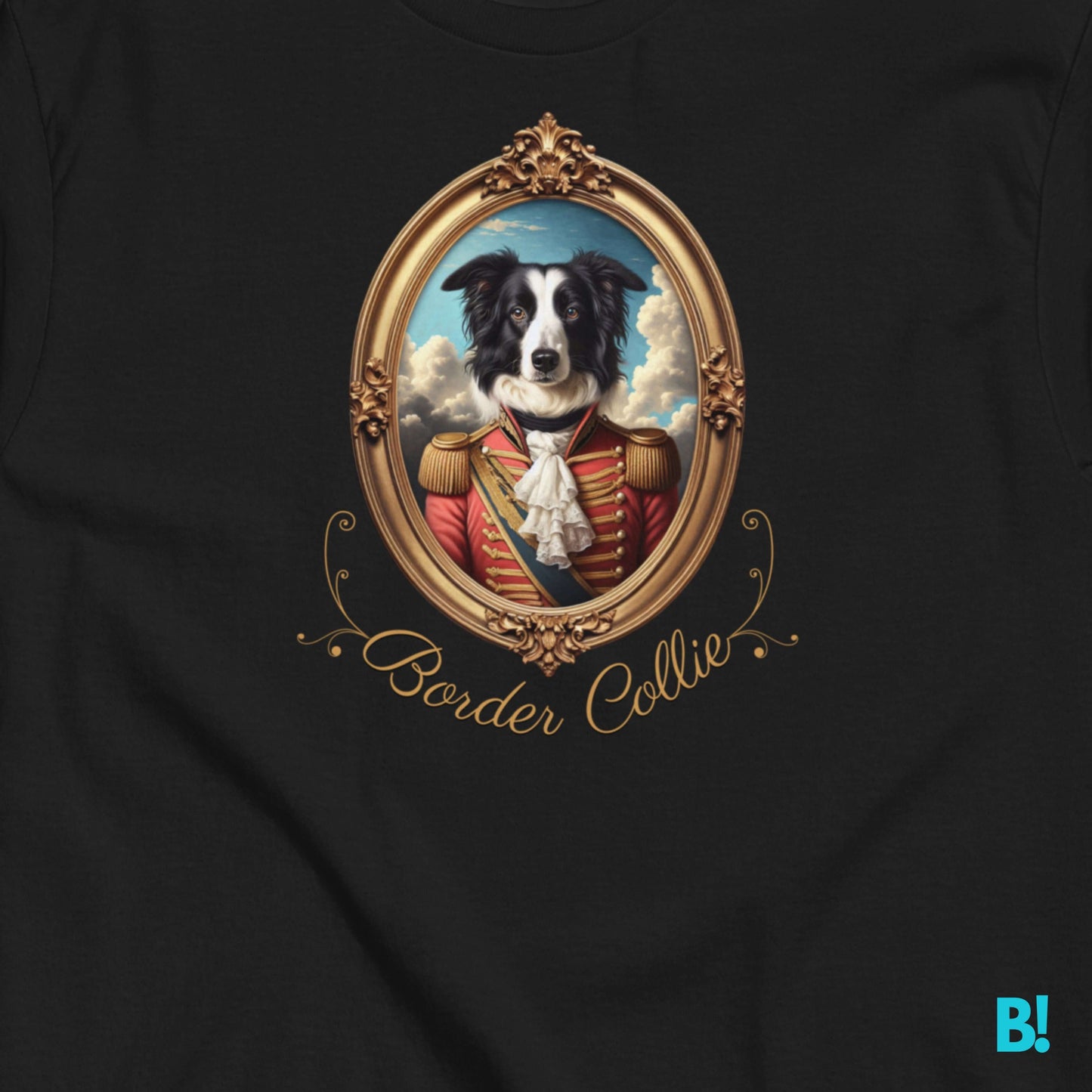 Border Collie Napoleon Portrait T-shirt – 100% Cotton Show off your Border Collie with this elegant Napoleon dog portrait T-shirt. 100% cotton, available in 7 colors. Perfect for dog lovers! €29.50 B!NKY Comfywear