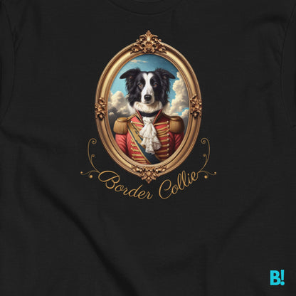 Border Collie Napoleon Portrait T-shirt – 100% Cotton Show off your Border Collie with this elegant Napoleon dog portrait T-shirt. 100% cotton, available in 7 colors. Perfect for dog lovers! €29.50 B!NKY Comfywear