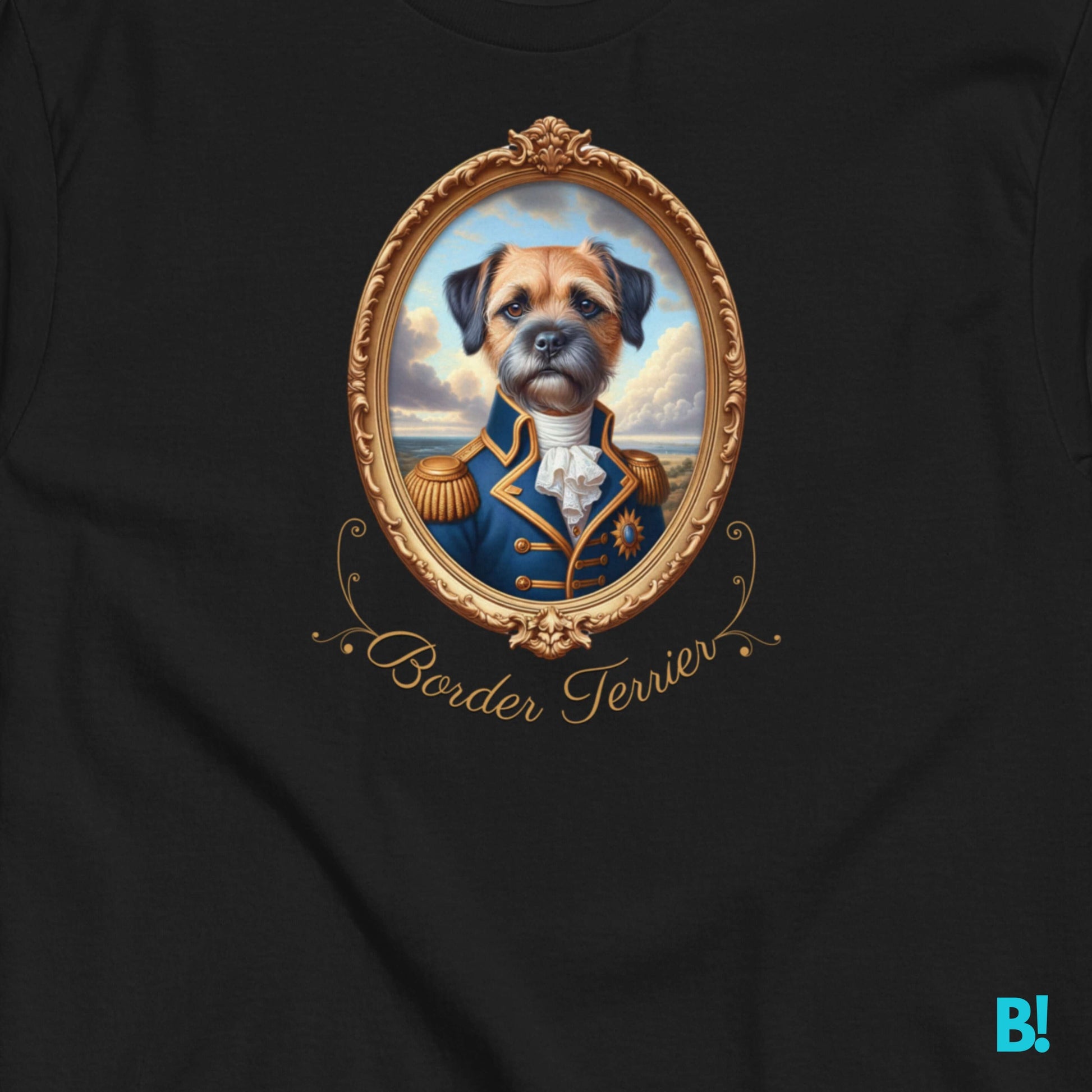 Border Terrier Napoleon Portrait T-shirt – 100% Cotton Show off your Border Terrier with this playful Napoleon dog portrait T-shirt. 100% cotton, 7 colors available. Dog lovers unite! €29.50 B!NKY Comfywear