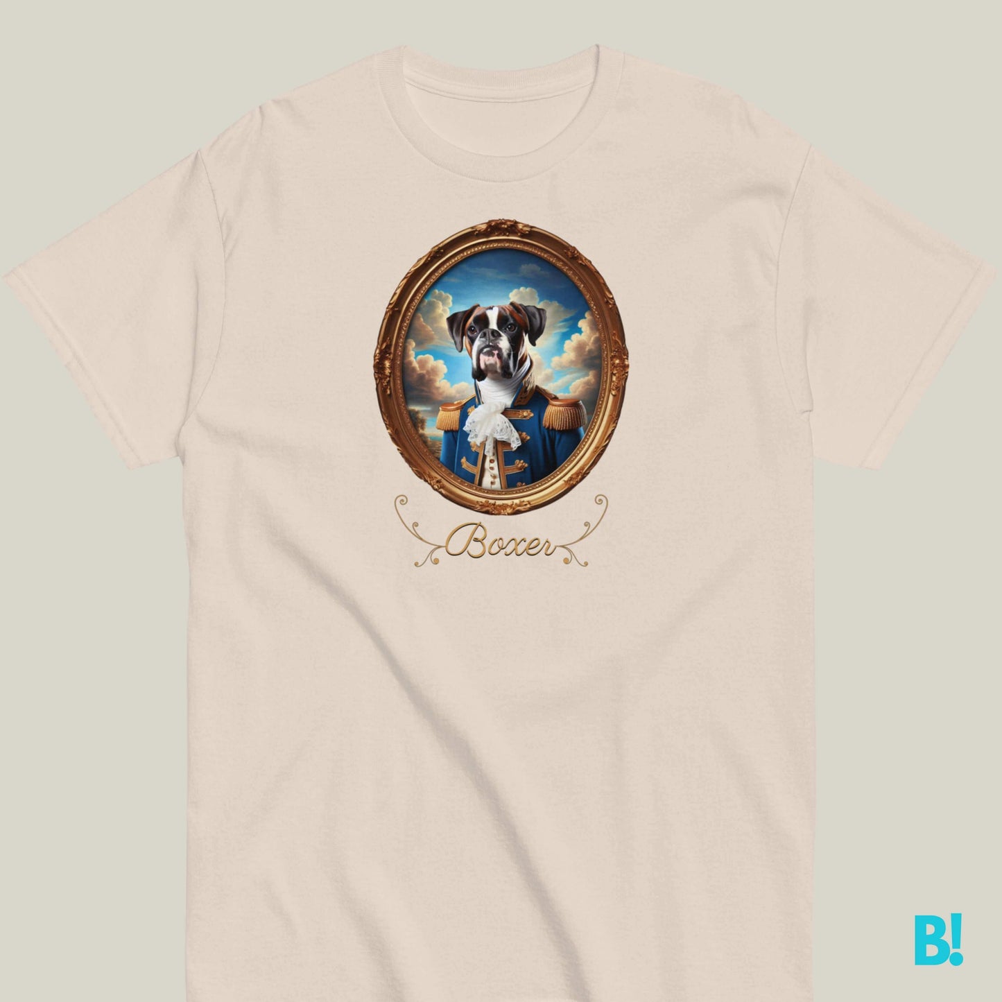 Boxer Napoleon Dog Portrait T-shirt – 100% Cotton Boxer lovers, this Napoleon dog portrait T-shirt is perfect for you! Soft cotton, 7 colors. A playful addition to your wardrobe. €29.50 B!NKY Comfywear