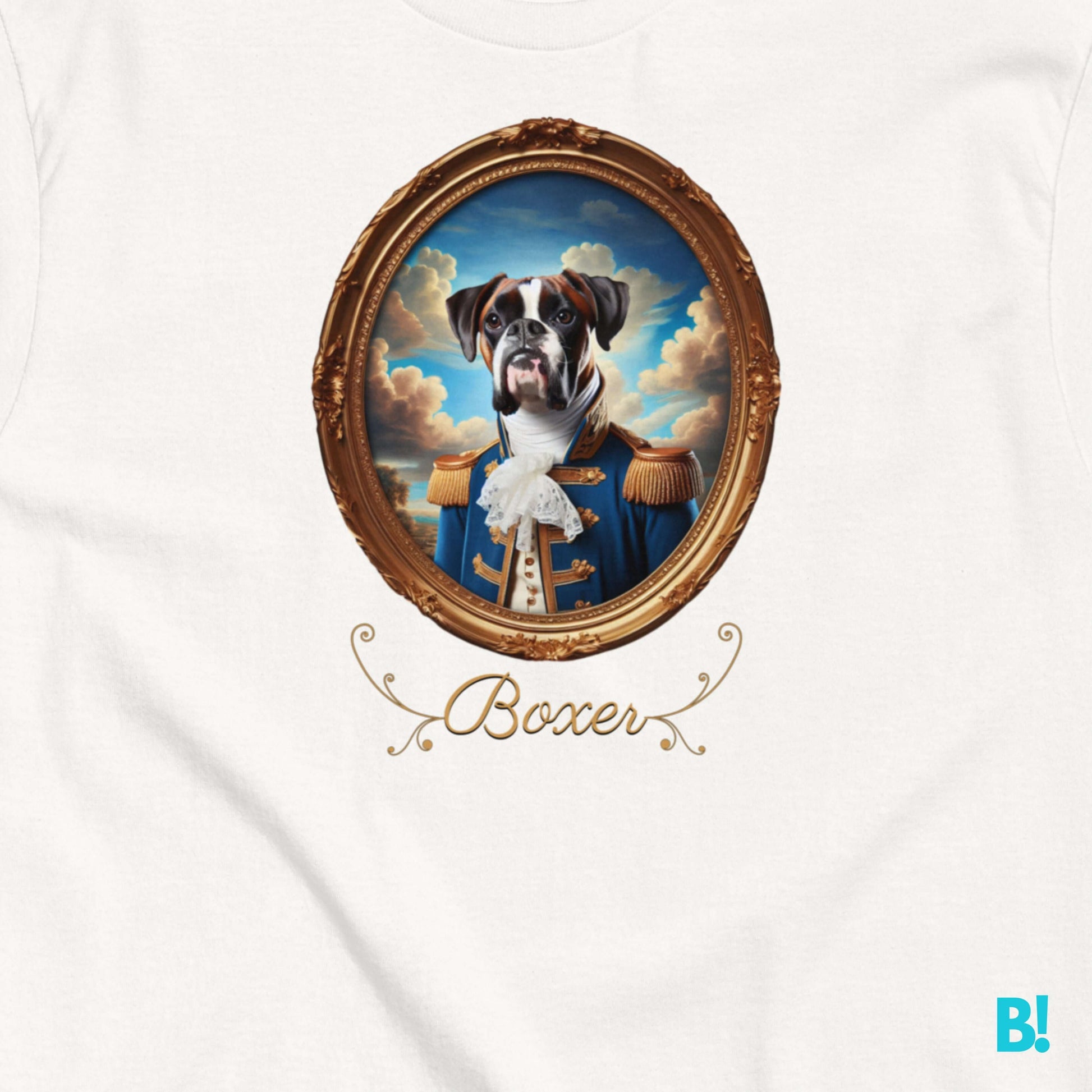 Boxer Napoleon Dog Portrait T-shirt – 100% Cotton Boxer lovers, this Napoleon dog portrait T-shirt is perfect for you! Soft cotton, 7 colors. A playful addition to your wardrobe. €29.50 B!NKY Comfywear