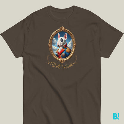 Bull Terrier Napoleon Dog T-shirt – 100% Cotton Bull Terrier lovers, this Napoleon dog portrait T-shirt is a must-have! 100% cotton in 7 colors. Show off your style! €29.50 B!NKY Comfywear