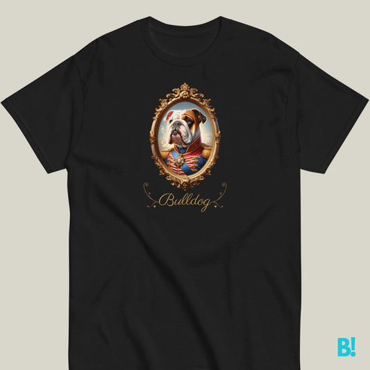 Bulldog Napoleon Dog Portrait T-shirt – 100% Cotton Bulldog lovers, celebrate your favorite breed with this charming Napoleon dog portrait T-shirt. Soft cotton, available in 7 colors. Perfect for dog lovers! €29.50 B!NKY Comfywear