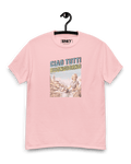Ciao Tutti T-shirt in pink with vintage Italian design for binky comfywear