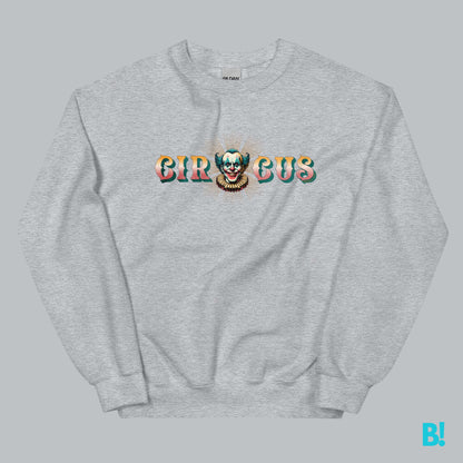 Embrace the Quirky Vibe with our CIRCUS Sweater. This Comfy & Stylish Sweater adds a Playful twist to your Wardrobe. Exclusive at Binkycomfywear.com Shop Now!