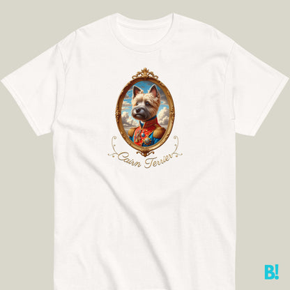 Cairn Terrier Napoleon Portrait T-shirt – 100% Cotton Show your love for Cairn Terriers with this playful Napoleon dog portrait T-shirt. Available in 7 colors, 100% cotton. Dog lovers unite! €29.50 B!NKY Comfywear