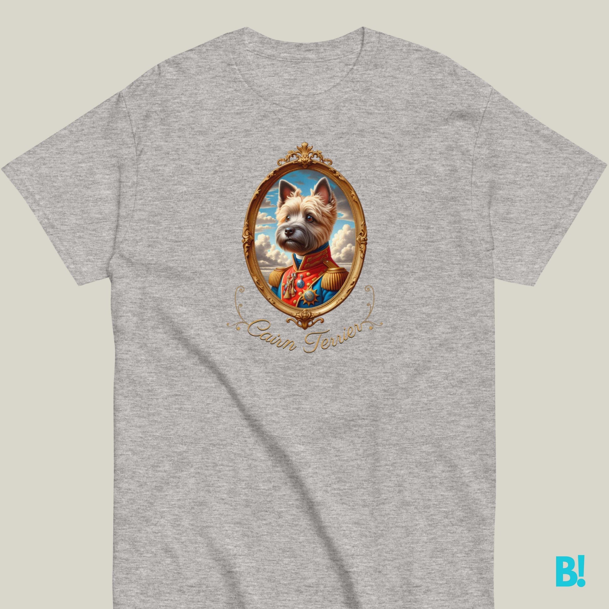 Cairn Terrier Napoleon Portrait T-shirt – 100% Cotton Show your love for Cairn Terriers with this playful Napoleon dog portrait T-shirt. Available in 7 colors, 100% cotton. Dog lovers unite! €29.50 B!NKY Comfywear