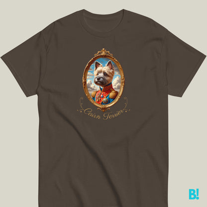 Cairn Terrier Napoleon Portrait T-shirt – 100% Cotton Show your love for Cairn Terriers with this playful Napoleon dog portrait T-shirt. Available in 7 colors, 100% cotton. Dog lovers unite! €29.50 B!NKY Comfywear