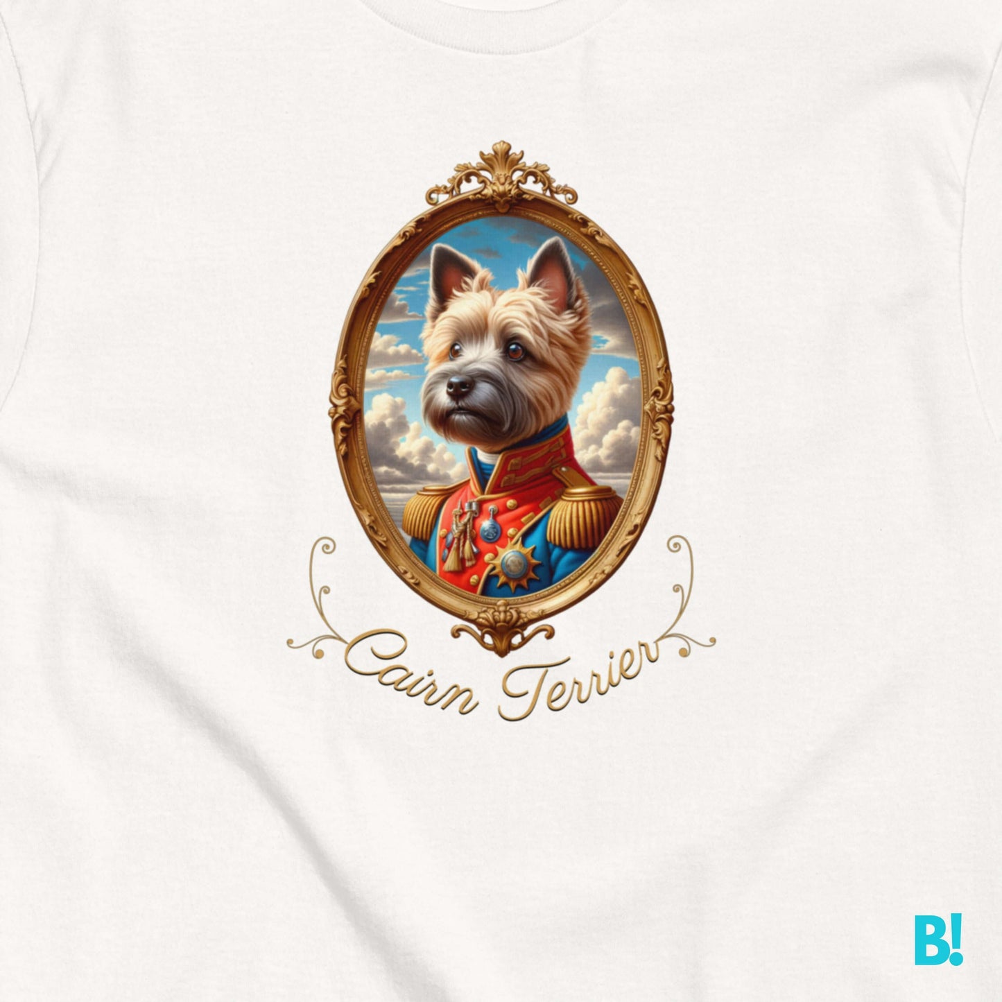 Cairn Terrier Napoleon Portrait T-shirt – 100% Cotton Show your love for Cairn Terriers with this playful Napoleon dog portrait T-shirt. Available in 7 colors, 100% cotton. Dog lovers unite! €29.50 B!NKY Comfywear