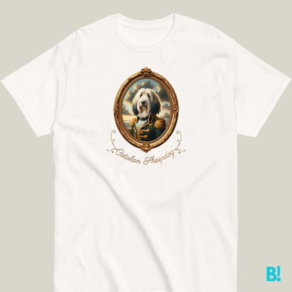 Catalan Sheepdog Napoleon T-shirt – 100% Cotton Celebrate your Catalan Sheepdog with this unique Napoleon dog portrait T-shirt. 100% cotton, available in 7 colors. A must-have for dog lovers! €29.50 B!NKY Comfywear