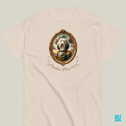 Catalan Sheepdog Napoleon T-shirt – 100% Cotton Celebrate your Catalan Sheepdog with this unique Napoleon dog portrait T-shirt. 100% cotton, available in 7 colors. A must-have for dog lovers! €29.50 B!NKY Comfywear