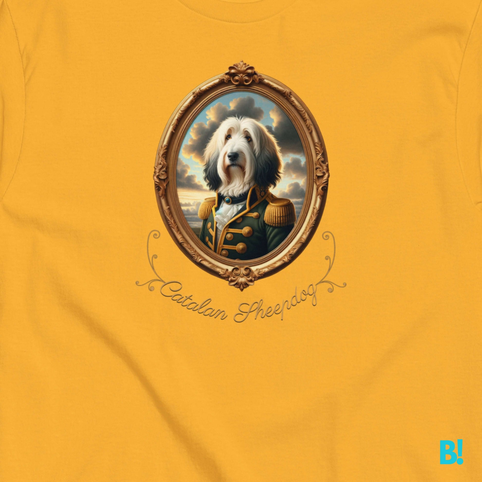 Catalan Sheepdog Napoleon T-shirt – 100% Cotton Celebrate your Catalan Sheepdog with this unique Napoleon dog portrait T-shirt. 100% cotton, available in 7 colors. A must-have for dog lovers! €29.50 B!NKY Comfywear