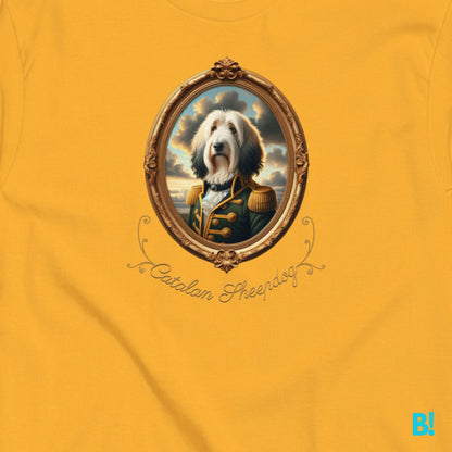 Catalan Sheepdog Napoleon T-shirt – 100% Cotton Celebrate your Catalan Sheepdog with this unique Napoleon dog portrait T-shirt. 100% cotton, available in 7 colors. A must-have for dog lovers! €29.50 B!NKY Comfywear