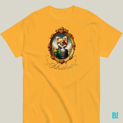 Chihuahua Napoleon Dog Portrait T-shirt – 100% Cotton Chihuahua lovers, this fun Napoleon dog portrait T-shirt is perfect for you! Soft cotton, available in 7 colors. A playful choice! €29.50 B!NKY Comfywear